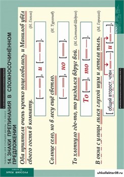 Комплект таблиц. Русский язык. Таблицы для старшей школы. 11 класс. 16 таблиц 5-8662-016
