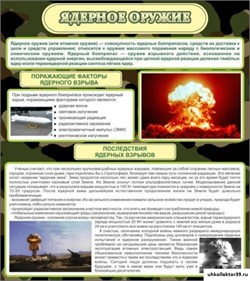 Стенд Ядерное оружие ШК-1630
