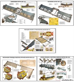 Плакаты ПРОФТЕХ "Самоходная жатка ЖВ-12,8" 11048