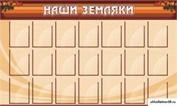 Стенд Наши земляки ШК-0216