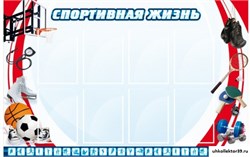 стенд Спортивная жизнь №1 ШК-2902