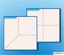 Фрагмент (демонстрационный) маркерный (двухсторонний) "Координатная плоскость" СШ1031