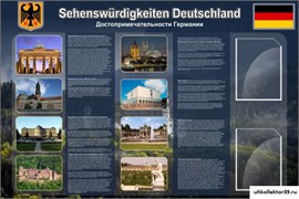 Стенд Достопримечательности Германии ШК-1503