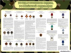 Стенд Государственные ордена РФ ШК-1609