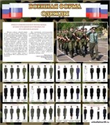 Стенд Военная форма одежды ШК-1604