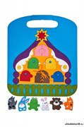 Коврик-игралка с пальчиковыми куклами Теремок Ф110