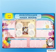 Стенд-уголок "Информация. Наша жизнь" ДС1013
