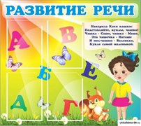 Стенд Развитие речи ДС-0458