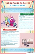 стенд Правила поведения в спортзале №1 ШК-2908