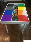 Lego стол "Радуга" с двумя крышками sandЛГ0008