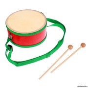 Игрушечный барабан, с палочками, на ленте, размер: 15 × 15 × 7 см 255983