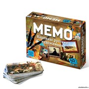 Настольная игра «Мемо. Картины русских художников», 50 карточек + познавательная брошюра 767519